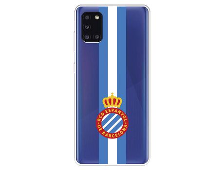 Funda para Samsung Galaxy A31 del RCD Espanyol Escudo Albiceleste Escudo Albiceleste - Licencia Oficial RCD Espanyol