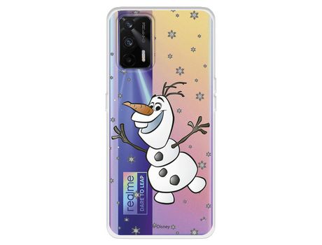Funda para Realme GT Oficial de Disney Olaf Transparente - Frozen