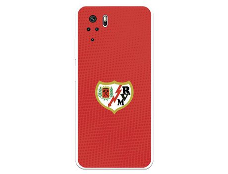 Funda para Xiaomi Redmi Note 10 del Rayo Vallecano Escudo Fondo Rojo - Licencia Oficial Rayo Vallecano