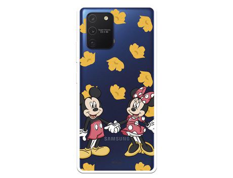 Funda para Samsung Galaxy S10 Lite Oficial de Disney Mickey y Minnie Mano Patron Amarillo - Clássicos Disney