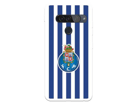 Funda para LG G8s ThinQ del Futebol Club Oporto Escudo Rayas - Licencia Oficial Futebol Club Oporto