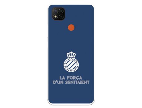 Funda para Xiaomi Redmi 9C del RCD Espanyol Escudo Fondo Azul Escudo Fondo Azul - Licencia Oficial RCD Espanyol