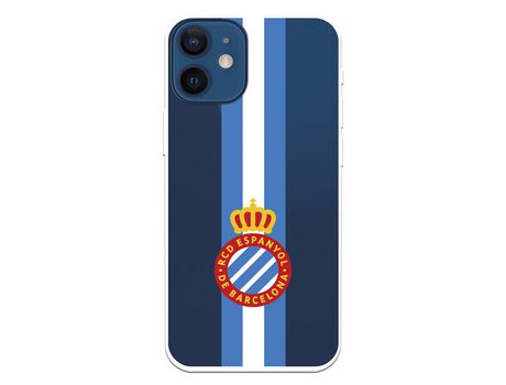 Funda para iPhone 12 Mini del RCD Espanyol Escudo Albiceleste Escudo Albiceleste - Licencia Oficial RCD Espanyol