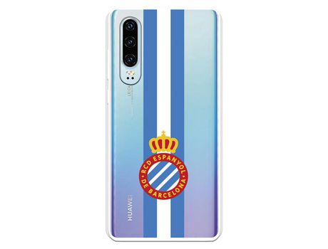 Funda para Huawei P30 del RCD Espanyol Escudo Albiceleste Escudo Albiceleste - Licencia Oficial RCD Espanyol
