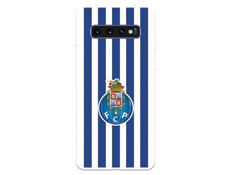Funda para Samsung Galaxy S10 Plus del Futebol Club Oporto Escudo Rayas - Licencia Oficial Futebol Club Oporto