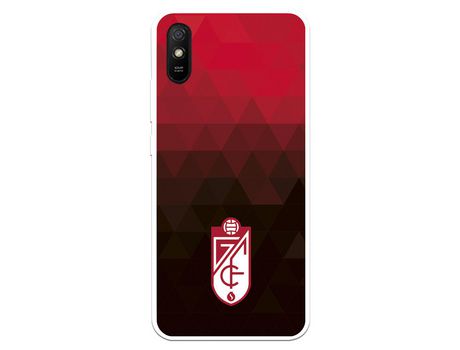 Funda para Xiaomi Redmi 9A del Granada CF Escudo - Fondo Rojo y Negro Escudo - Fondo Rojo y Negro - Licencia Oficial Granada CF