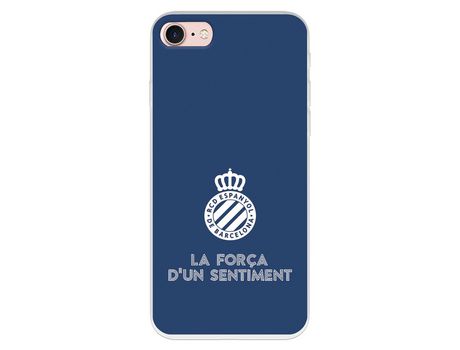 Funda para iPhone 7 del RCD Espanyol Escudo Fondo Azul Escudo Fondo Azul - Licencia Oficial RCD Espanyol