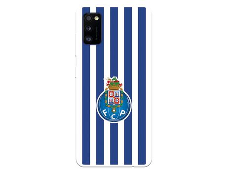 Funda para Samsung Galaxy A41 del Futebol Club Oporto Escudo Rayas - Licencia Oficial Futebol Club Oporto