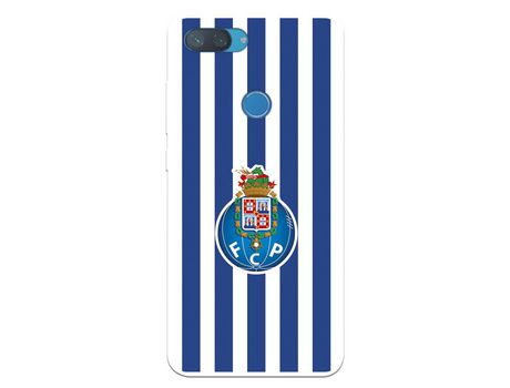 Funda para Xiaomi Mi 8 Lite del Futebol Club Oporto Escudo Rayas - Licencia Oficial Futebol Club Oporto