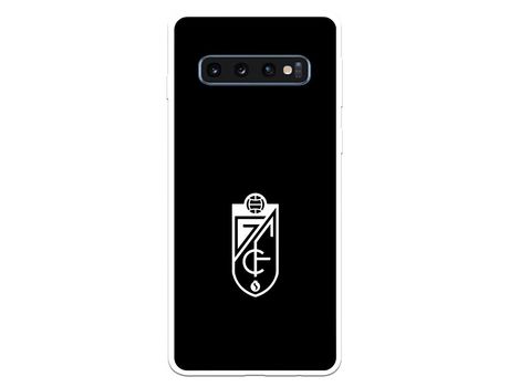 Funda para Samsung Galaxy S10 Plus del Granada CF Escudo Fondo Negro Escudo Fondo Negro - Licencia Oficial Granada CF