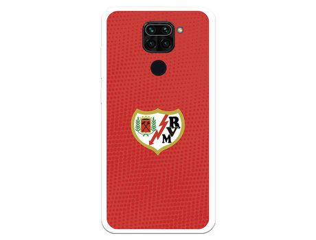 Funda para Xiaomi Redmi Note 9 del Rayo Vallecano Escudo Fondo Rojo - Licencia Oficial Rayo Vallecano