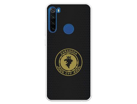 Funda para Xiaomi Redmi Note 8T del Zaragoza CF Femenino Escudo Fondo Negro - Licencia Oficial Zaragoza CF Femenino