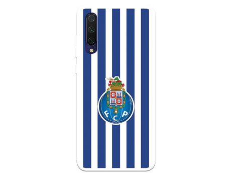 Funda para Xiaomi Mi 9 lite del Futebol Club Oporto Escudo Rayas - Licencia Oficial Futebol Club Oporto