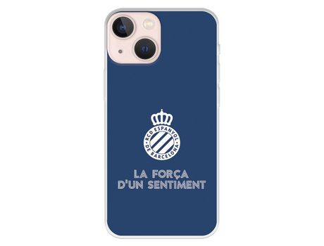 Funda para iPhone 13 Mini del RCD Espanyol Escudo Fondo Azul Escudo Fondo Azul - Licencia Oficial RCD Espanyol