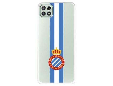 Funda para Samsung Galaxy A22 5G del RCD Espanyol Escudo Albiceleste Escudo Albiceleste - Licencia Oficial RCD Espanyol
