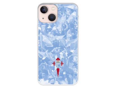 Funda para iPhone 13 Mini del Celta Escudo Fondo Hinchada - Licencia Oficial RC Celta