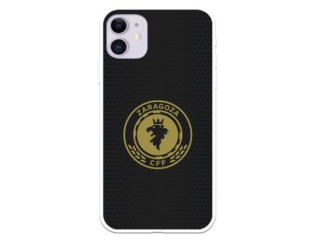 Funda para iPhone 11 del Zaragoza CF Femenino Escudo Fondo Negro - Licencia Oficial Zaragoza CF Femenino