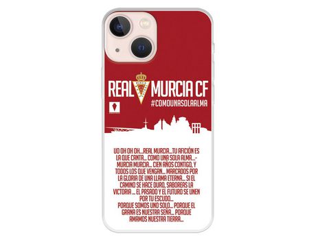 Funda para iPhone 13 Mini del Real Murcia Tu Afición es la que Canta - Licencia Oficial Real Murcia