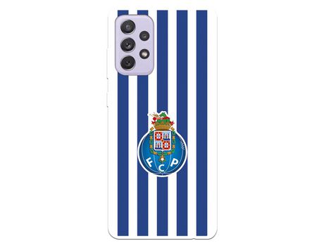 Funda para Samsung Galaxy A72 5G del Futebol Club Oporto Escudo Rayas - Licencia Oficial Futebol Club Oporto