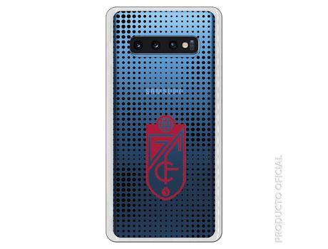 Funda Oficial Granada Escudo rojo Semitono Negro Transparente SS18 para Samsung Galaxy S10 Plus