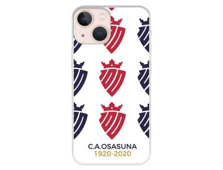 Funda para iPhone 13 Mini del Osasuna Escudos Centenario - Licencia Oficial CA Osasuna