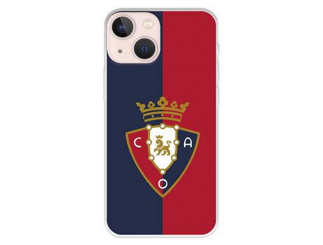 Funda para iPhone 13 Mini del Osasuna Escudo Fondo Bicolor - Licencia Oficial CA Osasuna