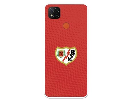 Funda para Xiaomi Redmi 9C del Rayo Vallecano Escudo Fondo Rojo - Licencia Oficial Rayo Vallecano