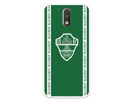 Funda para Motorola Moto G4 Plus del Elche CF Escudo Fondo Verde Escudo Fondo Verde - Licencia Oficial Elche CF