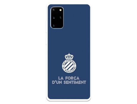 Funda para Samsung Galaxy S20 Plus del RCD Espanyol Escudo Fondo Azul Escudo Fondo Azul - Licencia Oficial RCD Espanyol