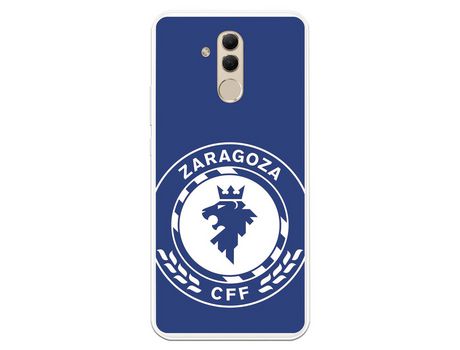 Funda para Huawei Mate 20 Lite del Zaragoza CF Femenino Escudo Grande Fondo Azul - Licencia Oficial Zaragoza CF Femenino