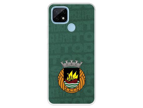 Funda para Realme C21 del Rio Ave FC Escudo Fondo Verde Escudo Fondo Verde - Licencia Oficial Rio Ave FC