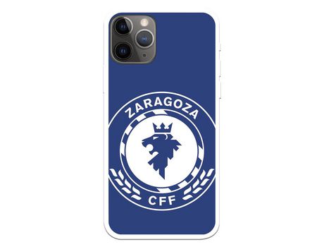 Funda para iPhone 11 Pro del Zaragoza CF Femenino Escudo Grande Fondo Azul - Licencia Oficial Zaragoza CF Femenino