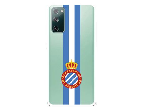 Funda para Samsung Galaxy S20 FE del RCD Espanyol Escudo Albiceleste Escudo Albiceleste - Licencia Oficial RCD Espanyol