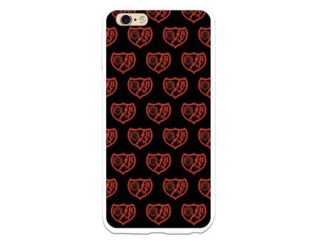 Funda para iPhone 6 Plus del Rayo Vallecano Escudo Patron Fondo Negro - Licencia Oficial Rayo Vallecano