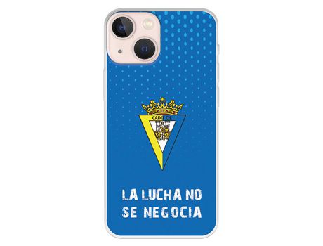 Funda para iPhone 13 Mini del Cádiz La Lucha No Se Negocia - Licencia Oficial Cádiz CF