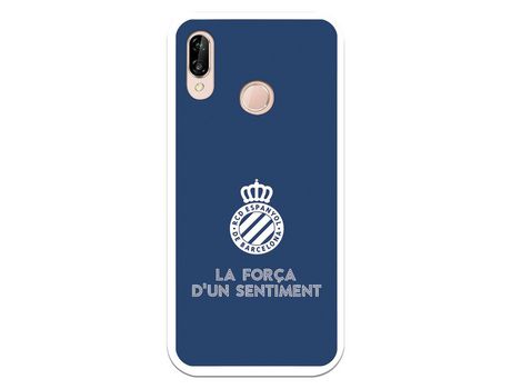 Funda para Huawei P20 Lite del RCD Espanyol Escudo Fondo Azul Escudo Fondo Azul - Licencia Oficial RCD Espanyol