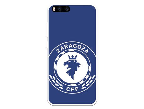Funda para Xiaomi Mi 6 del Zaragoza CF Femenino Escudo Grande Fondo Azul - Licencia Oficial Zaragoza CF Femenino
