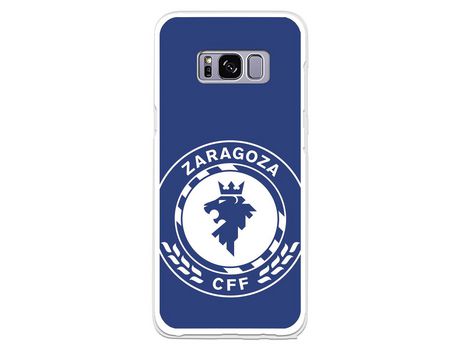 Funda para Samsung Galaxy S8 del Zaragoza CF Femenino Escudo Grande Fondo Azul - Licencia Oficial Zaragoza CF Femenino