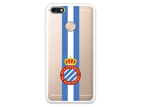 Funda para Huawei Y6 Pro 2017 del RCD Espanyol Escudo Albiceleste Escudo Albiceleste - Licencia Oficial RCD Espanyol