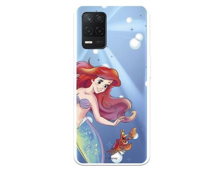 Funda para Realme 8 5G Oficial de Disney Ariel y Sebastián Burbujas - La Sirenita