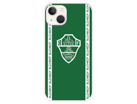 Funda para iPhone 14 del Elche CF Escudo Fondo Verde - Licencia Oficial Elche CF