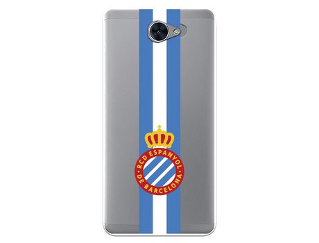 Funda para Huawei Y7 del RCD Espanyol Escudo Albiceleste Escudo Albiceleste - Licencia Oficial RCD Espanyol