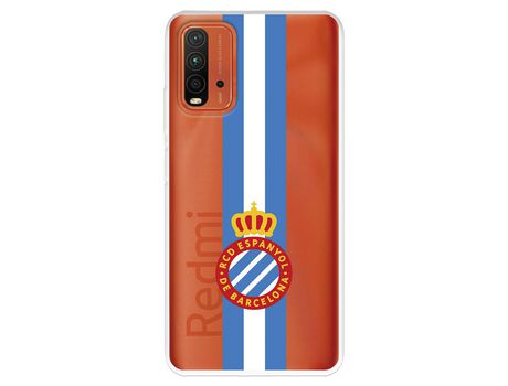 Funda para Xiaomi Redmi 9T del RCD Espanyol Escudo Albiceleste Escudo Albiceleste - Licencia Oficial RCD Espanyol