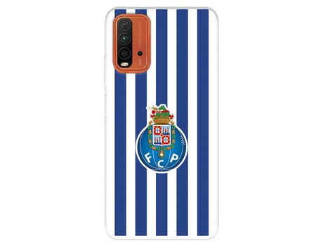 Funda para Xiaomi Redmi 9T del Futebol Club Oporto Escudo Rayas - Licencia Oficial Futebol Club Oporto