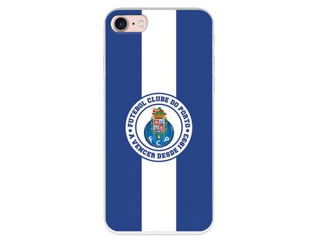 Funda para iPhone 7 del Futebol Club Oporto Escudo Rayas Azul y blanco - Licencia Oficial Futebol Club Oporto