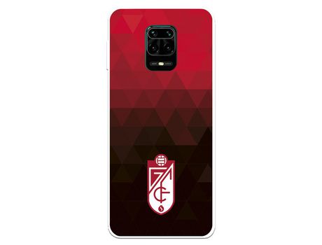 Funda para Xiaomi Redmi Note 9 Pro Oficial del Granada CF Escudo - Fondo Rojo y Negro - Licencia Oficial del Granada CF