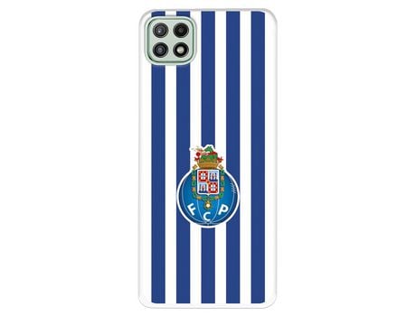 Funda para Samsung Galaxy A22 5G del Futebol Club Oporto Escudo Rayas - Licencia Oficial Futebol Club Oporto