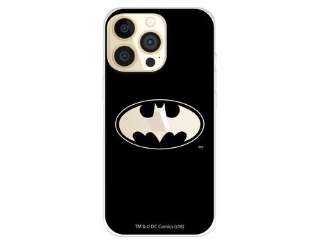 Funda para iPhone 14 Pro Oficial de DC Comics Batman Logo Transparente - DC Comics
