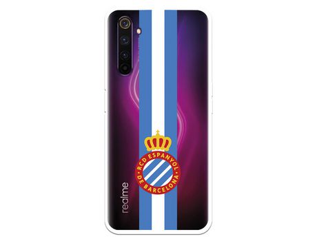 Funda para Realme 6 Pro del RCD Espanyol Escudo Albiceleste Escudo Albiceleste - Licencia Oficial RCD Espanyol