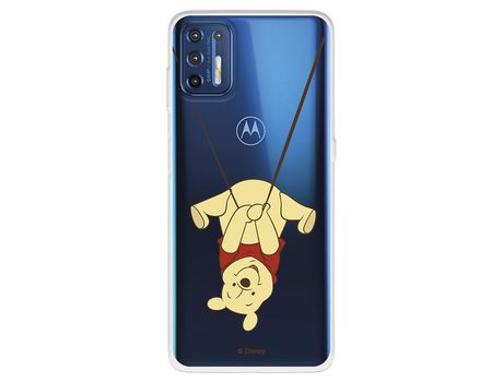 Funda para Motorola Moto G9 Plus Oficial de Disney Winnie Columpio - Winnie The Pooh